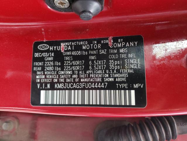 Photo 10 from auction – 2015 HYUNDAI TUCSON LIM with VIN KM8JUCAG3FU044447