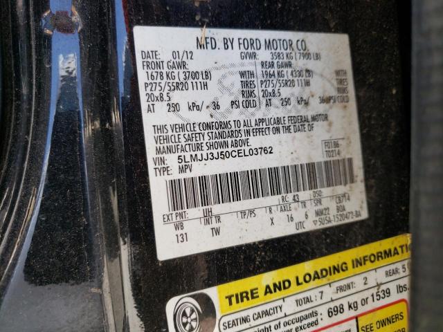 Photo 10 from auction – 2012 LINCOLN NAVIGATOR with VIN 5LMJJ3J50CEL03762