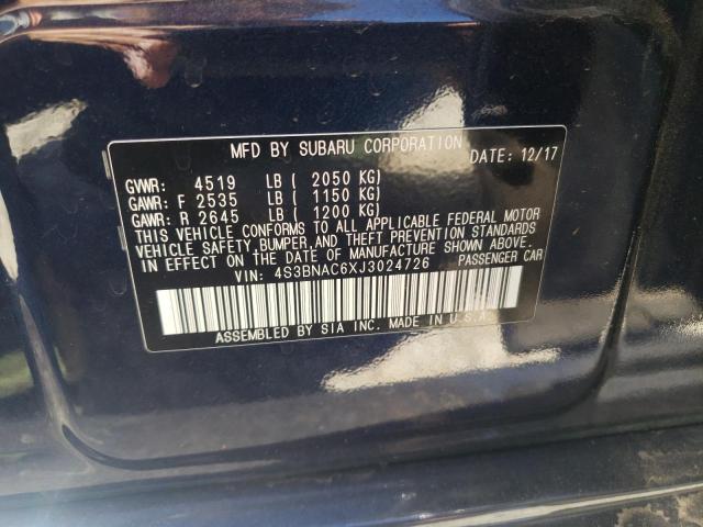 Photo 10 from auction – 2018 SUBARU LEGACY 2.5 with VIN 4S3BNAC6XJ3024726