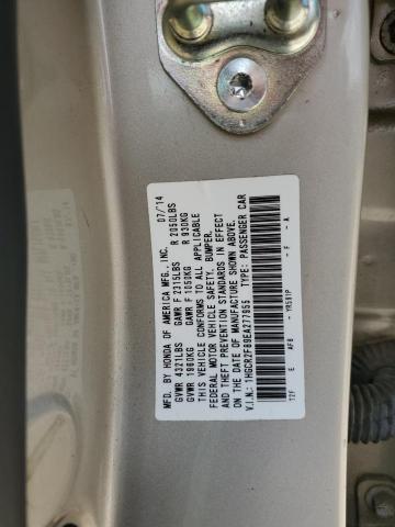 Photo 10 from auction – 2014 HONDA ACCORD EXL with VIN 1HGCR2F89EA277955