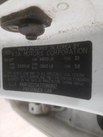 Photo 10 from auction – 2007 KIA RONDO BASE with VIN KNAFG525477086892