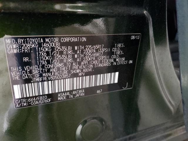 Photo 10 from auction – 2013 TOYOTA RAV4 LE with VIN JTMBFREV8D5023857