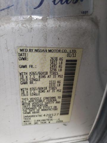 Photo 10 from auction – 2011 NISSAN FRONTIER S with VIN 1N6AD0EV7BC420527