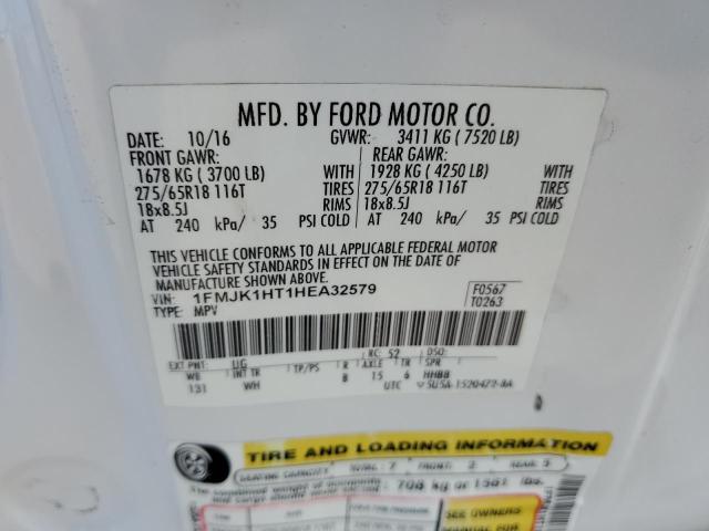Photo 10 from auction – 2017 FORD EXPEDITION with VIN 1FMJK1HT1HEA32579