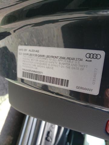 Photo 10 from auction – 2021 AUDI A5 PREMIUM with VIN WAU2AGF52MN002971