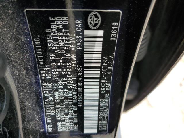 Photo 10 from auction – 2011 TOYOTA AVALON BAS with VIN 4T1BK3DB3BU438857