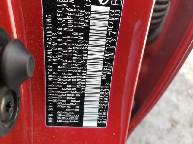 Photo 10 from auction – 2018 TOYOTA COROLLA with VIN 5YFBURHE3JP804687