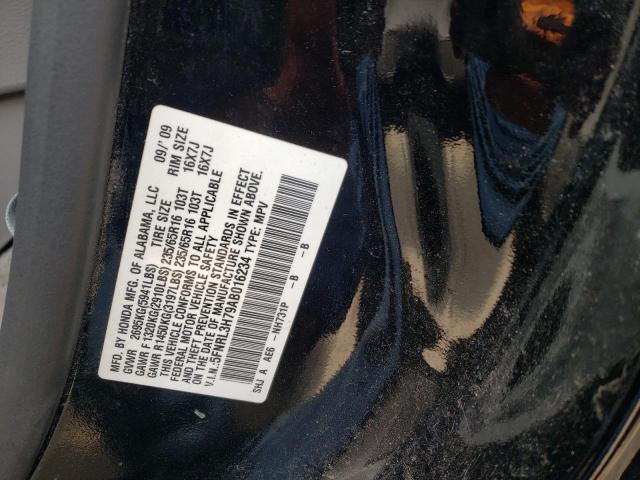 Photo 10 from auction – 2010 HONDA ODYSSEY EX with VIN 5FNRL3H79AB016234