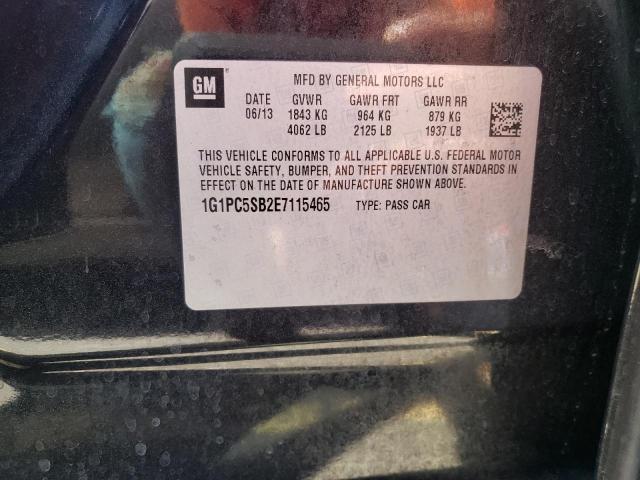 Photo 10 from auction – 2014 CHEVROLET CRUZE LT with VIN 1G1PC5SB2E7115465