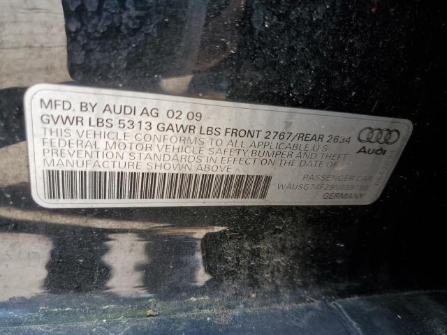 Photo 10 from auction – 2009 AUDI A6 PREMIUM with VIN WAUSG74F29N039150