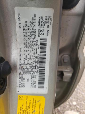 Photo 10 from auction – 2002 TOYOTA HIGHLANDER with VIN JTEHF21A720089603
