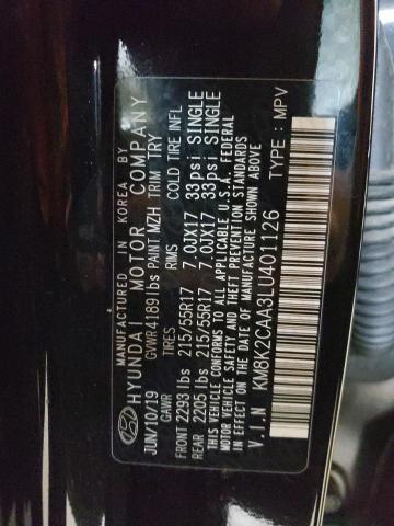 Photo 10 from auction – 2020 HYUNDAI KONA SEL with VIN KM8K2CAA3LU401126