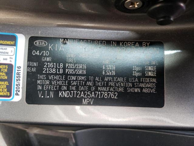 Photo 10 from auction – 2010 KIA SOUL with VIN KNDJT2A25A7178762