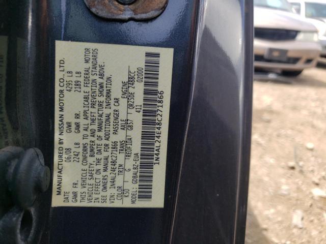 Photo 10 from auction – 2008 NISSAN ALTIMA 2.5 with VIN 1N4AL24E48C271866