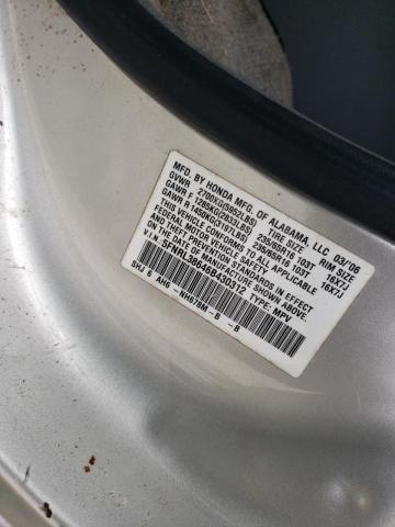 Photo 10 from auction – 2006 HONDA ODYSSEY EX with VIN 5FNRL38646B430312