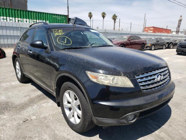 INFINITI FX35 2005 with VIN JNRAS08U35X105572 - Photo from auction