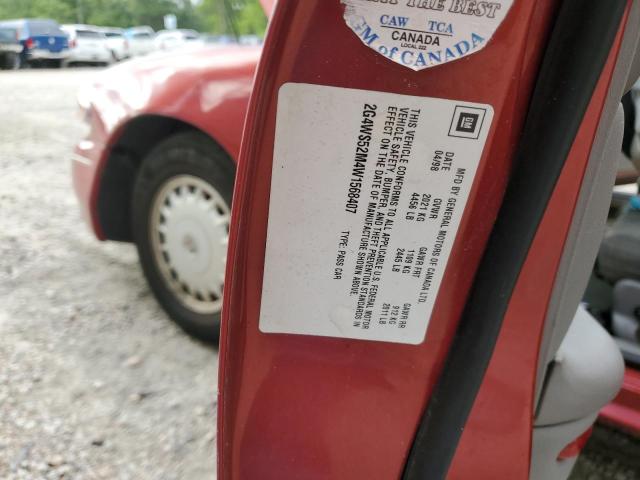 Photo 10 from auction – 1998 BUICK CENTURY CU with VIN 2G4WS52M4W1568407