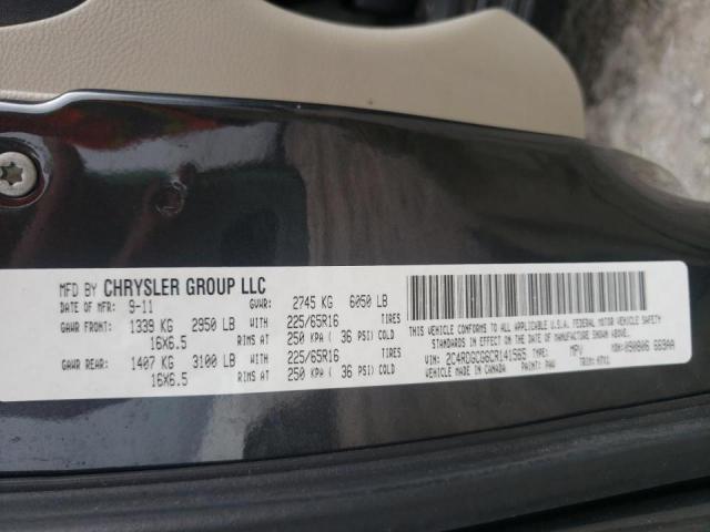 Photo 10 from auction – 2012 DODGE GRAND CARA with VIN 2C4RDGCG6CR141565