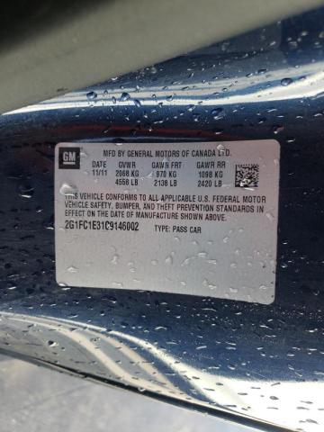 Photo 10 from auction – 2012 CHEVROLET CAMARO LT with VIN 2G1FC1E31C9146002