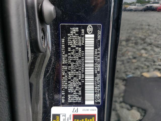 Photo 10 from auction – 2016 TOYOTA CAMRY LE with VIN 4T1BF1FK0GU265151