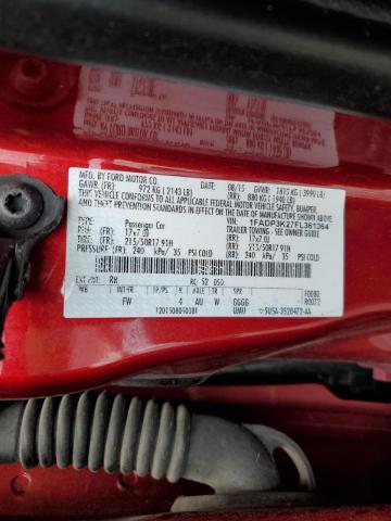 Photo 10 from auction – 2015 FORD FOCUS SE with VIN 1FADP3K27FL361364
