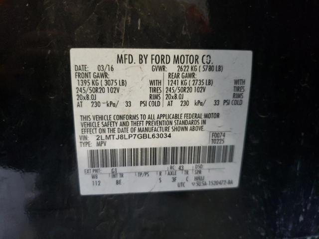Photo 10 from auction – 2016 LINCOLN MKX RESERV with VIN 2LMTJ8LP7GBL63034