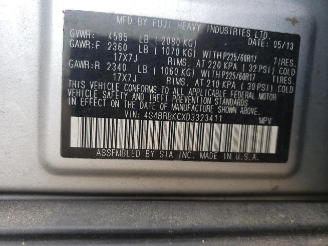 Photo 10 from auction – 2013 SUBARU OUTBACK 2. with VIN 4S4BRBKCXD3323411