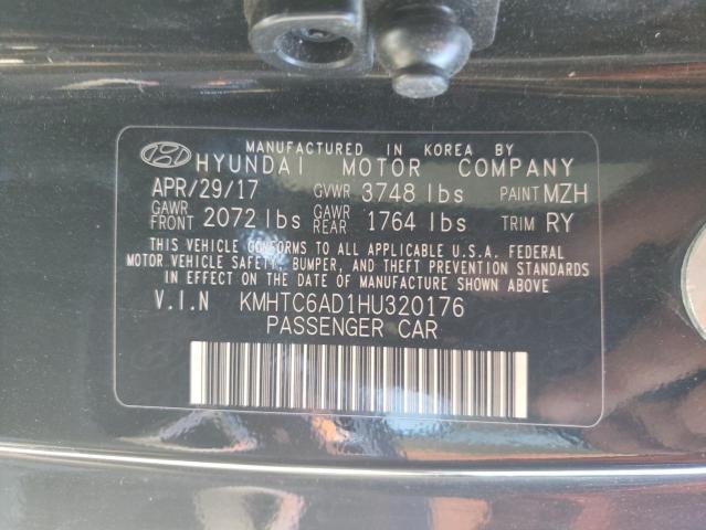 Photo 10 from auction – 2017 HYUNDAI VELOSTER with VIN KMHTC6AD1HU320176