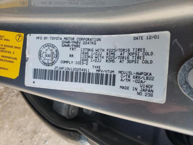 Photo 10 from auction – 2002 LEXUS RX 300 with VIN JTJHF10U120254911