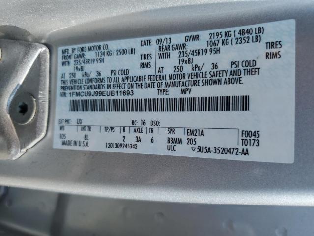Photo 10 from auction – 2014 FORD ESCAPE TIT with VIN 1FMCU9J99EUB11693