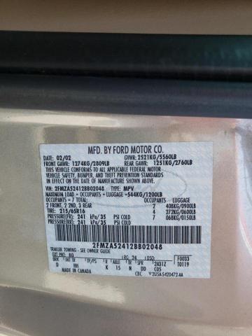 Photo 10 from auction – 2002 FORD WINDSTAR S with VIN 2FMZA52412BB02048