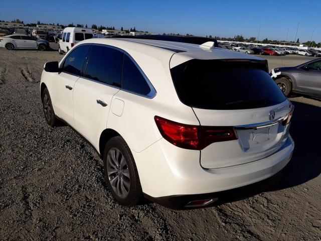 Photo 3 from auction – 2016 ACURA MDX TECHNO with VIN 5FRYD3H44GB017071