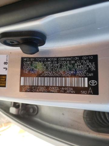 Photo 10 from auction – 2010 TOYOTA PRIUS with VIN JTDKN3DU9A0134242