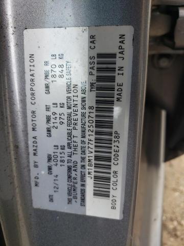 Photo 10 from auction – 2015 MAZDA 3 TOURING with VIN JM1BM1V77F1250718