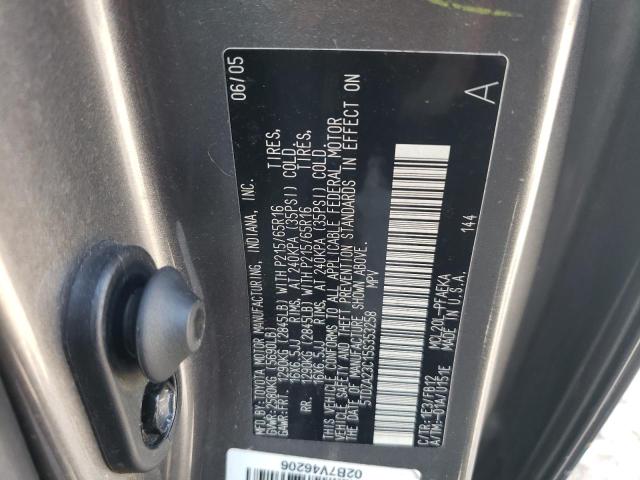 Photo 10 from auction – 2005 TOYOTA SIENNA CE with VIN 5TDZA23C15S353258