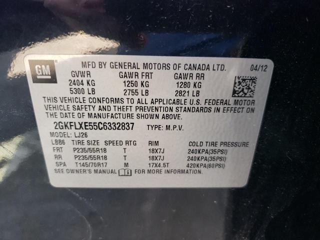 Photo 10 from auction – 2012 GMC TERRAIN SL with VIN 2GKFLXE55C6332837