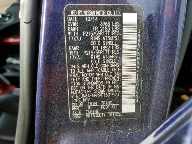 Photo 10 from auction – 2015 NISSAN JUKE S with VIN JN8AF5MR9FT501523
