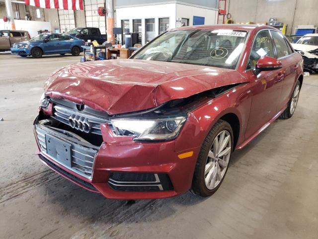 Photo 2 from auction – 2018 AUDI A4 PREMIUM with VIN WAUDNAF41JA046268