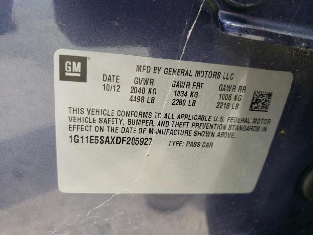 Photo 10 from auction – 2013 CHEVROLET MALIBU 2LT with VIN 1G11E5SAXDF205927