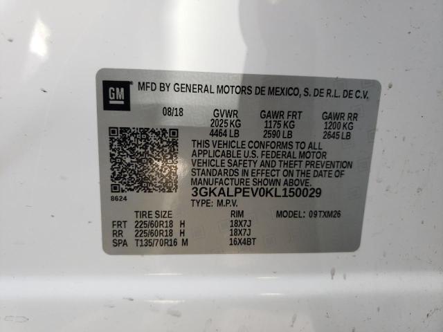 Photo 10 from auction – 2019 GMC TERRAIN SL with VIN 3GKALPEV0KL150029