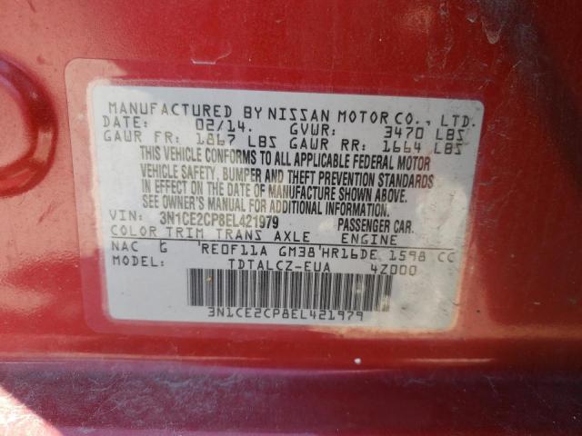 Photo 10 from auction – 2014 NISSAN VERSA NOTE with VIN 3N1CE2CP8EL421979
