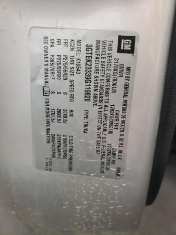 Photo 10 from auction – 2009 GMC SIERRA K15 with VIN 3GTEK23339G119820