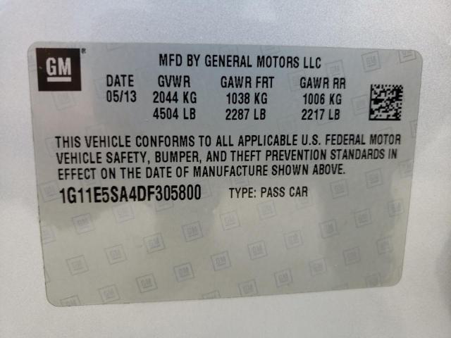 Photo 10 from auction – 2013 CHEVROLET MALIBU 2LT with VIN 1G11E5SA4DF305800