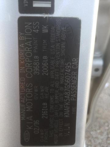 Photo 10 from auction – 2016 KIA FORTE LX with VIN KNAFK5A87G5607495