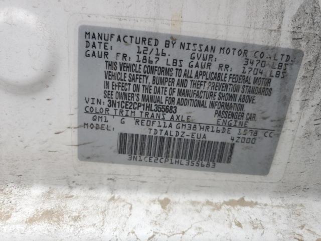 Photo 10 from auction – 2017 NISSAN VERSA NOTE with VIN 3N1CE2CP1HL355683