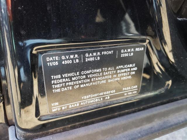 Photo 10 from auction – 2006 SAAB 9-3 with VIN YS3FD49Y461032105