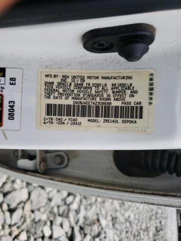 Photo 10 from auction – 2010 TOYOTA COROLLA BA with VIN 1NXBU4EE7AZ308698