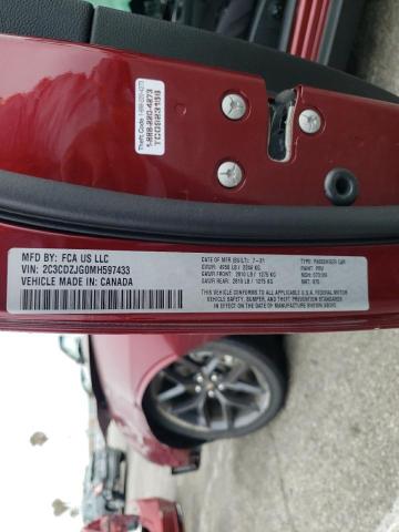 Photo 10 from auction – 2021 DODGE CHALLENGER with VIN 2C3CDZJG0MH597433
