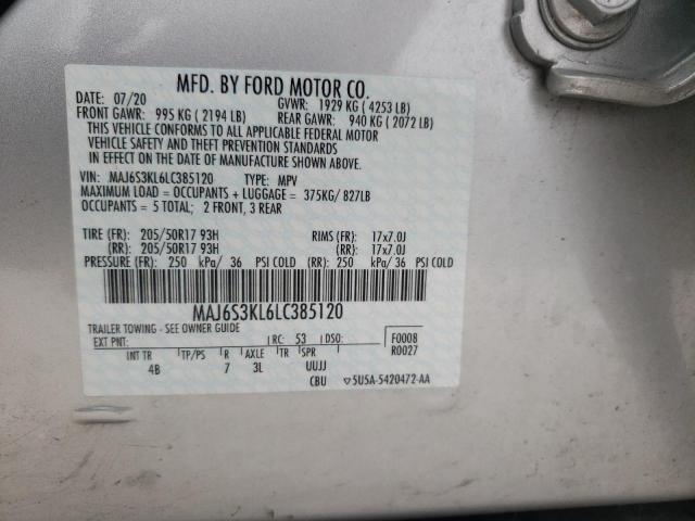 Photo 10 from auction – 2020 FORD ECOSPORT T with VIN MAJ6S3KL6LC385120