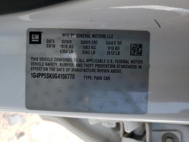 Photo 10 from auction – 2016 BUICK VERANO with VIN 1G4PP5SK9G4156770